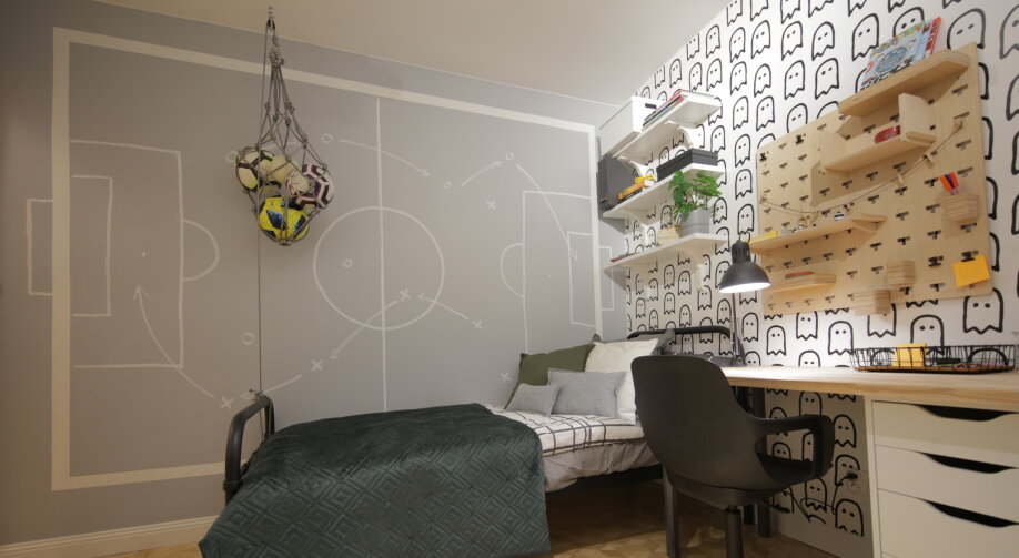 Inspiracje z "Pomysłowych projektów": pokój dla fanów piłki nożnej